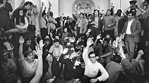 Students in Hamilton Hall at Columbia University on April 23, 1968.jpg