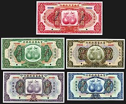 New Fu-Tien Bank, 1929 Specimen Banknote Set.jpg
