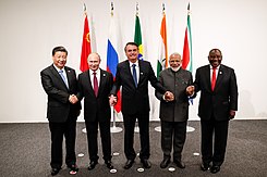 Informal meeting of the BRICS during the 2019 G20 Osaka summit.jpg