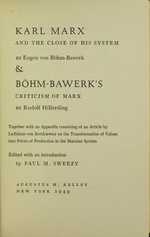 Böhm-Bawerk - Karl Marx and the close of his system, 1949 - 5832246 IT-ICCU-TO0-0319327 0005 h.tif